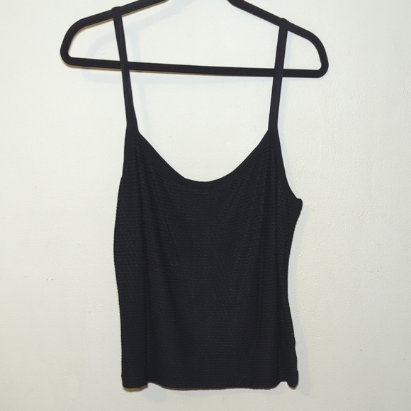 Giorgio Armani Tops - Giorgio Armani Black Textured Knit Camisole Top Women's Size L*